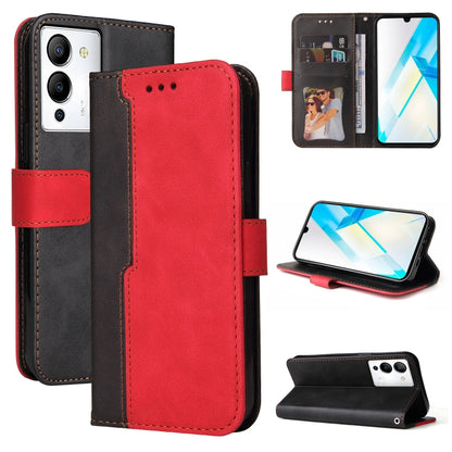 Stitching-Color Leather Phone Case