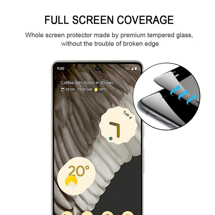 3D Curved Edge Full Screen Tempered Glass Film, For Google Pixel 7 Pro (1 PC)