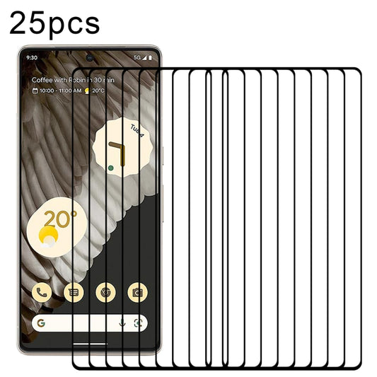 25pcs 3D Curved Edge Full Screen Tempered Glass Film, For Google Pixel 7 Pro (25 PCS)