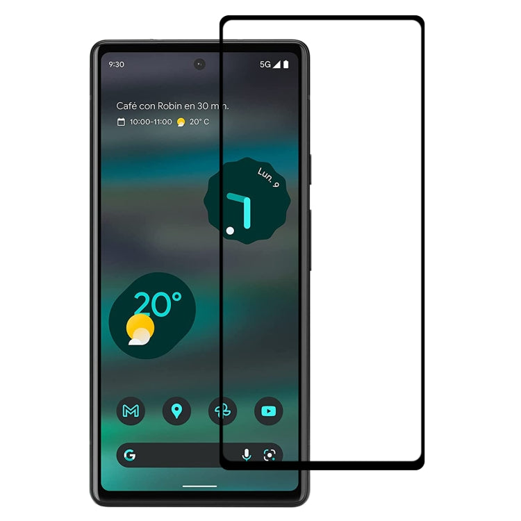 Full Glue Full Cover Screen Protector Tempered Glass Film, For Google Pixel 6a (1 PC), For Google Pixel 7 (1 PC)