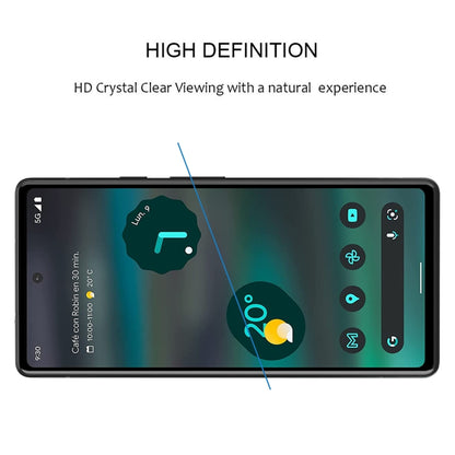 Full Glue Full Cover Screen Protector Tempered Glass Film, For Google Pixel 6a (1 PC), For Google Pixel 7 (1 PC)