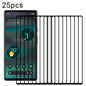 25pcs Full Glue Full Cover Screen Protector Tempered Glass Film, For Google Pixel 6a (25 PCS), For Google Pixel 7 (25 PCS)