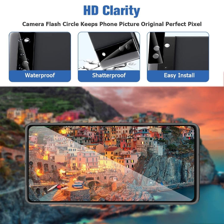 2pcs Full Glue Tempered Glass Full Film with 2pcs Aluminum Lens Film Set