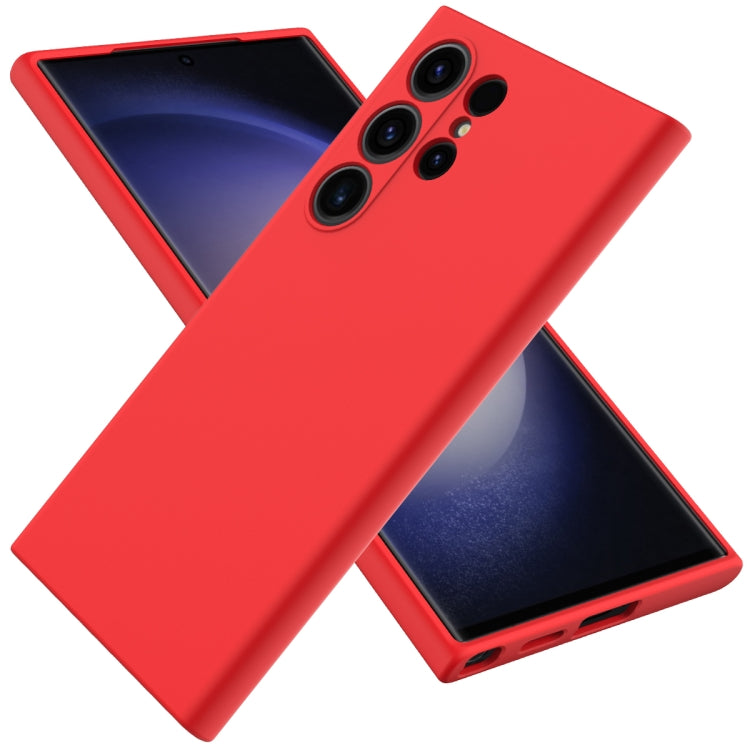 Solid Color Liquid Silicone Dropproof Full Coverage Phone Case, For Samsung Galaxy S25+ 5G, For Samsung Galaxy S25 Ultra, For Samsung Galaxy S24 FE 5G, For Samsung Galaxy S24 Ultra 5G
