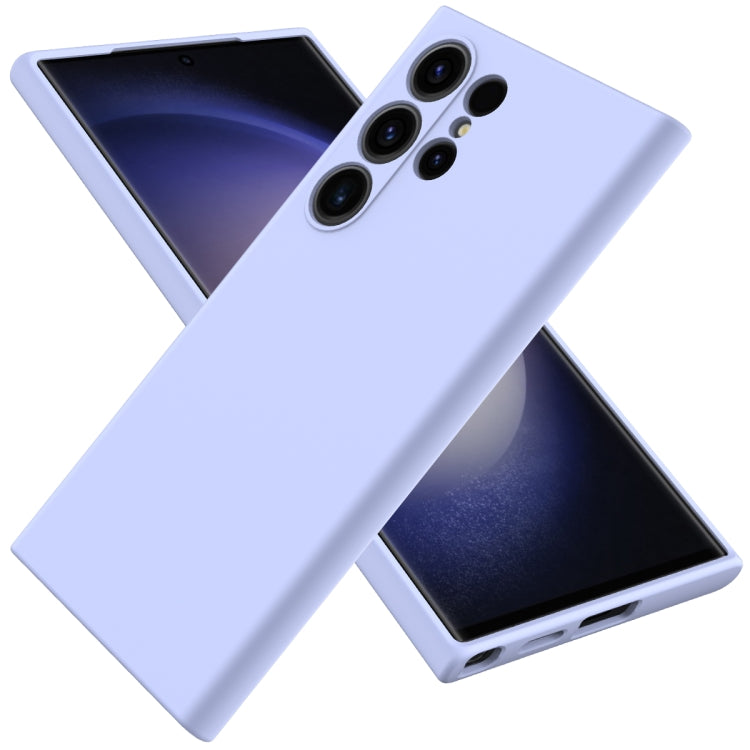 Solid Color Liquid Silicone Dropproof Full Coverage Phone Case, For Samsung Galaxy S25+ 5G, For Samsung Galaxy S25 Ultra, For Samsung Galaxy S24 FE 5G, For Samsung Galaxy S24 Ultra 5G