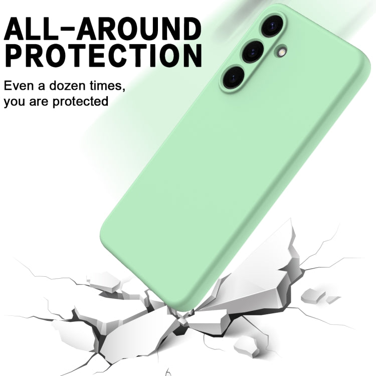 Solid Color Liquid Silicone Dropproof Full Coverage Phone Case, For Samsung Galaxy S25+ 5G, For Samsung Galaxy S25 Ultra, For Samsung Galaxy S24 FE 5G, For Samsung Galaxy S24 Ultra 5G