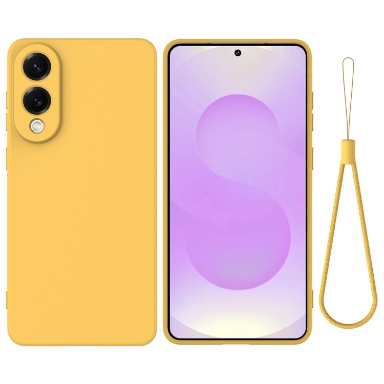 Solid Color Liquid Silicone Dropproof Full Coverage Phone Case, For Samsung Galaxy S25 FE 5G, For Samsung Galaxy S25 Edge 5G, For Samsung Galaxy S25 5G, For Samsung Galaxy S25+ 5G