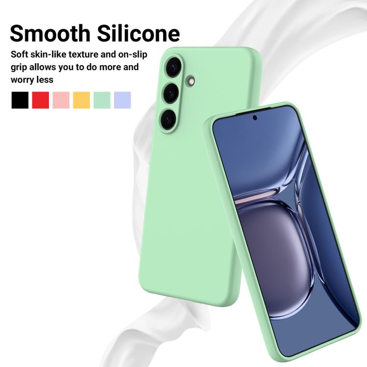 Solid Color Liquid Silicone Dropproof Full Coverage Phone Case, For Samsung Galaxy S25 FE 5G, For Samsung Galaxy S25 Edge 5G, For Samsung Galaxy S25 5G, For Samsung Galaxy S25+ 5G