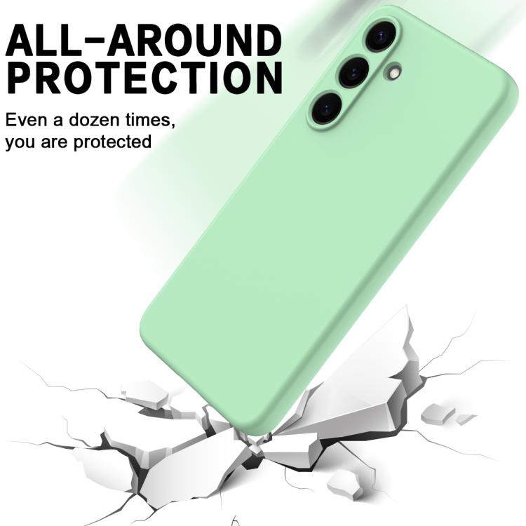 Solid Color Liquid Silicone Dropproof Full Coverage Phone Case, For Samsung Galaxy S25 FE 5G, For Samsung Galaxy S25 Edge 5G, For Samsung Galaxy S25 5G, For Samsung Galaxy S25+ 5G