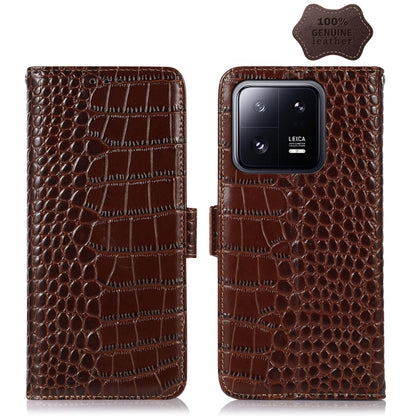 Crocodile Top Layer Cowhide Leather Phone Case