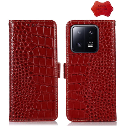 Crocodile Top Layer Cowhide Leather Phone Case