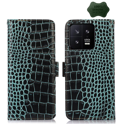 Crocodile Top Layer Cowhide Leather Phone Case