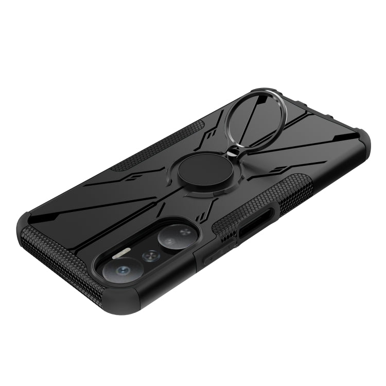 Armor Bear Shockproof PC + TPU Phone Case with Ring