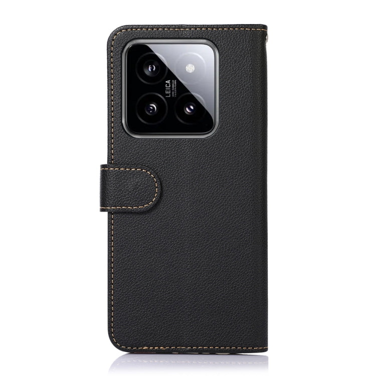 KHAZNEH Litchi Texture Leather RFID Phone Case, Series 2