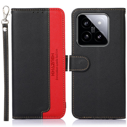 KHAZNEH Litchi Texture Leather RFID Phone Case, For Xiaomi Redmi 13C 4G / 13C 5G / POCO C65, For Xiaomi Redmi K70E / Poco X6 Pro, For Xiaomi Redmi Note 13R Pro, For Xiaomi 14 Ultra, For Xiaomi 14 Pro, For Xiaomi 14