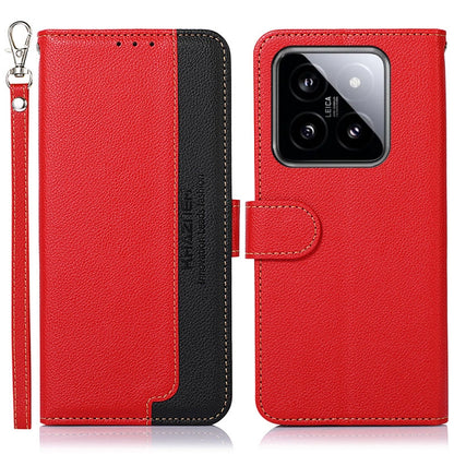 KHAZNEH Litchi Texture Leather RFID Phone Case, For Xiaomi Redmi 13C 4G / 13C 5G / POCO C65, For Xiaomi Redmi K70E / Poco X6 Pro, For Xiaomi Redmi Note 13R Pro, For Xiaomi 14 Ultra, For Xiaomi 14 Pro, For Xiaomi 14