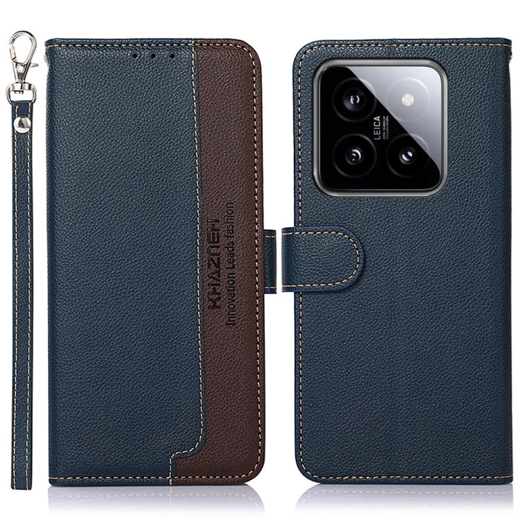 KHAZNEH Litchi Texture Leather RFID Phone Case, Series 1