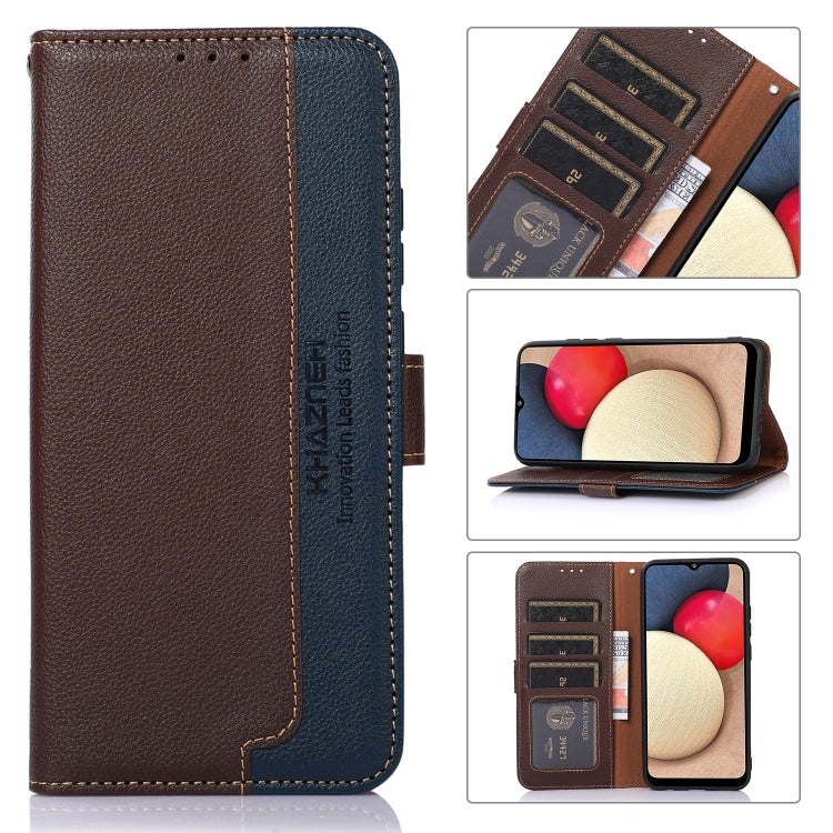 KHAZNEH Litchi Texture Leather RFID Phone Case, Series 2