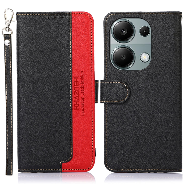 KHAZNEH Litchi Texture Leather RFID Phone Case, Series 3