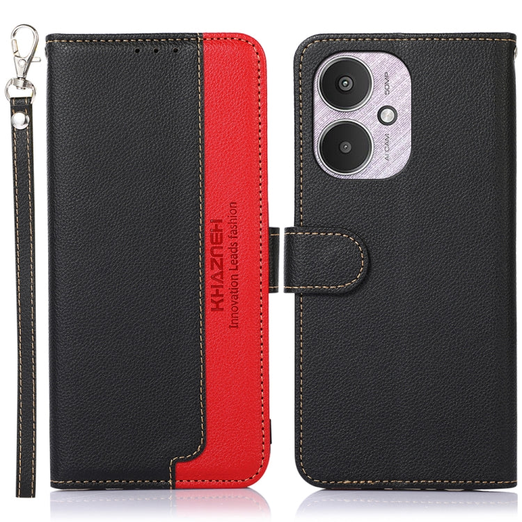 KHAZNEH Litchi Texture Leather RFID Phone Case, For Xiaomi Redmi 13C 4G / 13C 5G / POCO C65, For Xiaomi Redmi K70E / Poco X6 Pro, For Xiaomi Redmi Note 13R Pro, For Xiaomi 14 Ultra, For Xiaomi 14 Pro, For Xiaomi 14