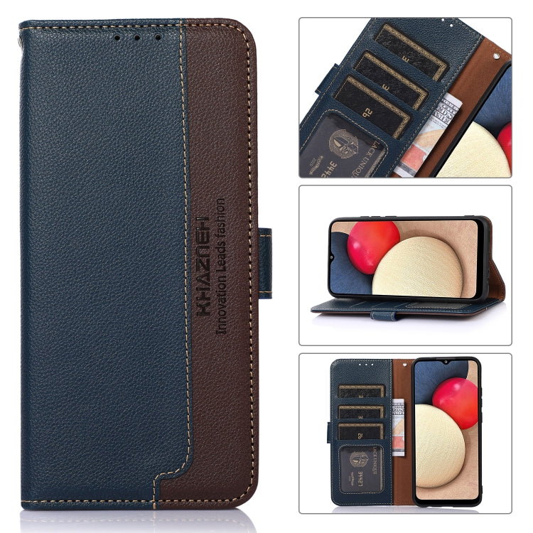 KHAZNEH Litchi Texture Leather RFID Phone Case, Series 1