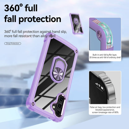 TPU + PC Lens Protection Phone Case with Ring Holder