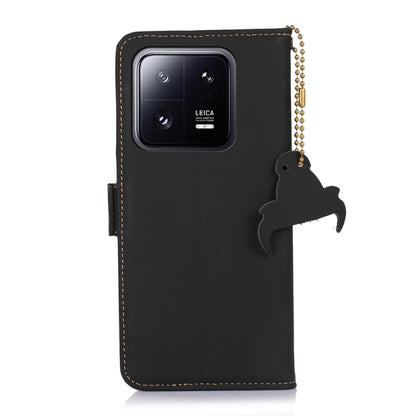 Genuine Leather Magnetic RFID Leather Phone Case