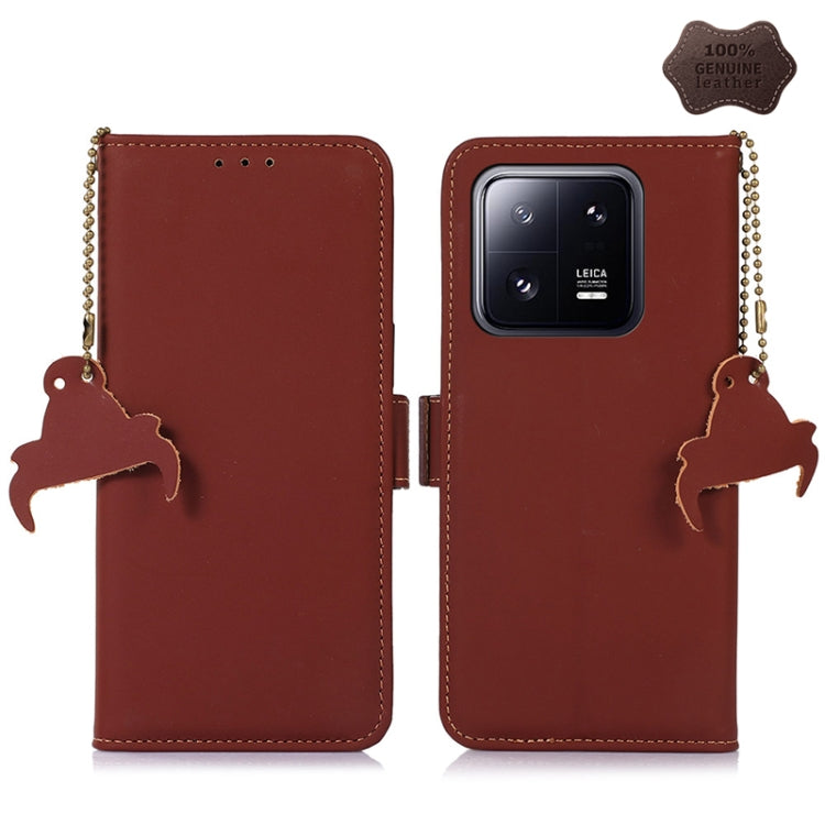 Genuine Leather Magnetic RFID Leather Phone Case