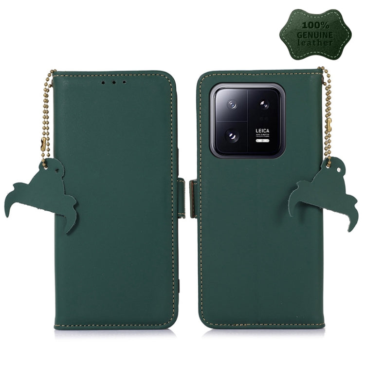 Genuine Leather Magnetic RFID Leather Phone Case