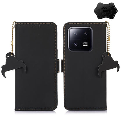 Genuine Leather Magnetic RFID Leather Phone Case