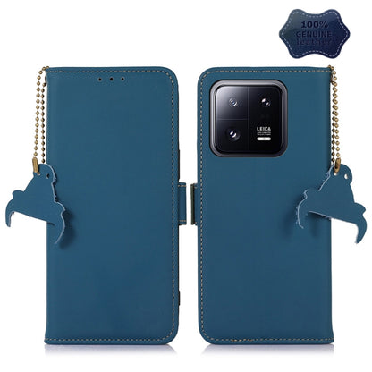 Genuine Leather Magnetic RFID Leather Phone Case