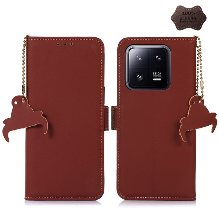 Genuine Leather Magnetic RFID Leather Phone Case