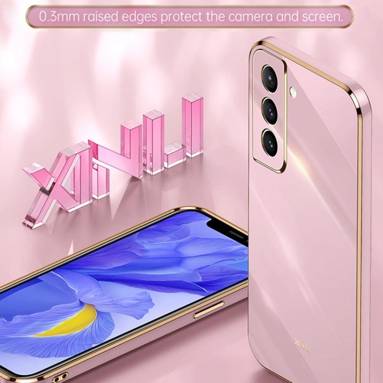 XINLI Straight Edge 6D Electroplate TPU Phone Case