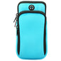 Zipper Double Pocket Multi Function Sports Arm Bag with Earphone Hole