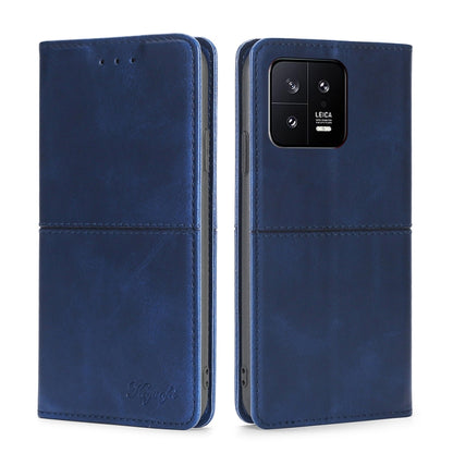 Cow Texture Magnetic Horizontal Flip Leather Phone Case