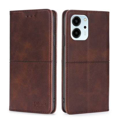 Cow Texture Magnetic Horizontal Flip Leather Phone Case