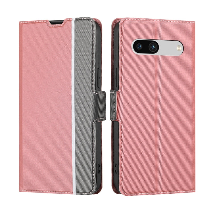 Twill Texture Side Button Leather Phone Case