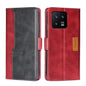 Contrast Color Side Buckle Leather Phone Case