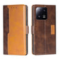 Contrast Color Side Buckle Leather Phone Case