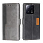 Contrast Color Side Buckle Leather Phone Case