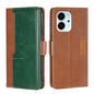 Contrast Color Side Buckle Leather Phone Case