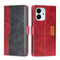 Contrast Color Side Buckle Leather Phone Case