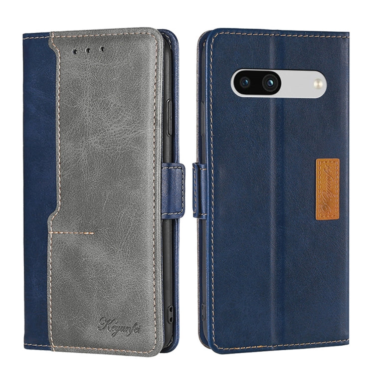 Contrast Color Side Buckle Leather Phone Case