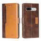 Contrast Color Side Buckle Leather Phone Case