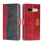 Contrast Color Side Buckle Leather Phone Case