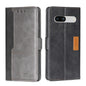 Contrast Color Side Buckle Leather Phone Case