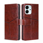 Geometric Stitching Horizontal Flip Leather Phone Case