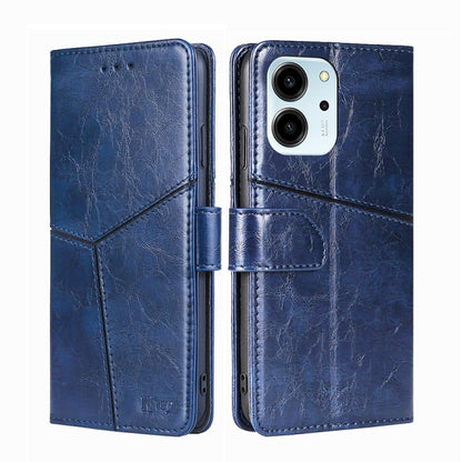 Geometric Stitching Horizontal Flip Leather Phone Case