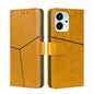 Geometric Stitching Horizontal Flip Leather Phone Case