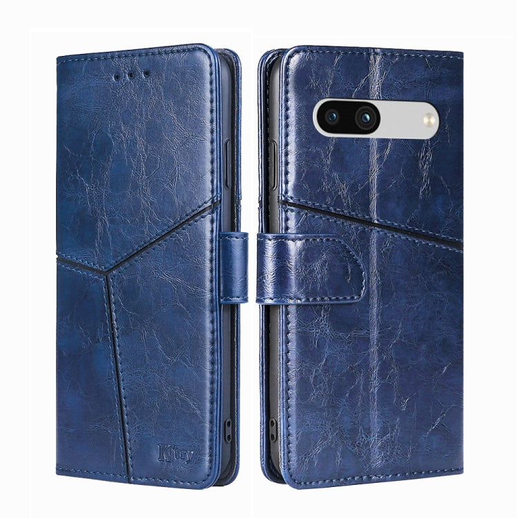 Geometric Stitching Horizontal Flip Leather Phone Case